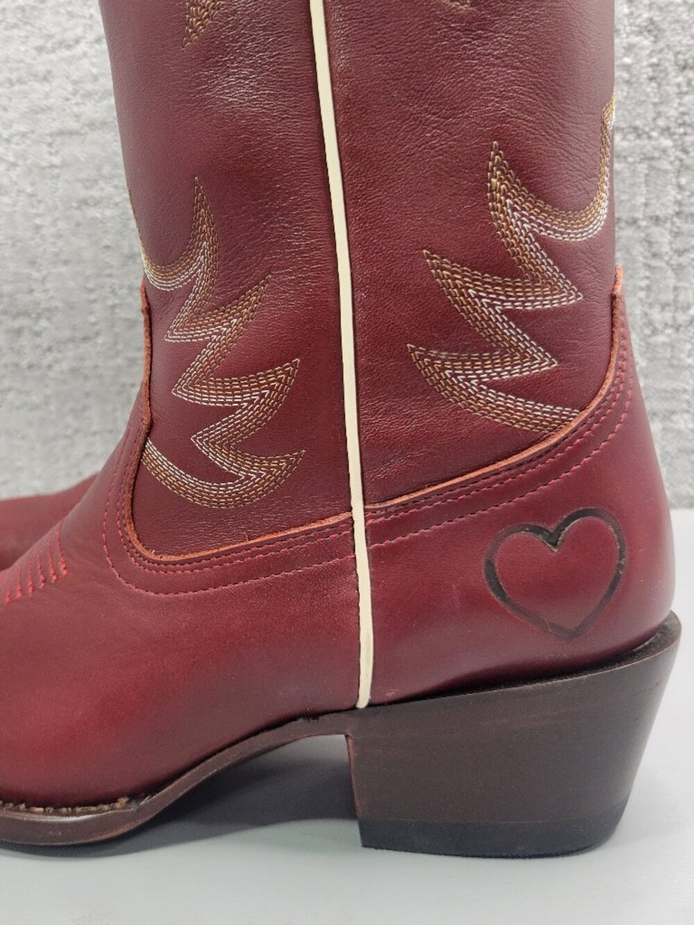 Tecovas The Annie Women's Size US 10B Scarlet Cowhide Cowgirl Boots. - Picture 10 of 11